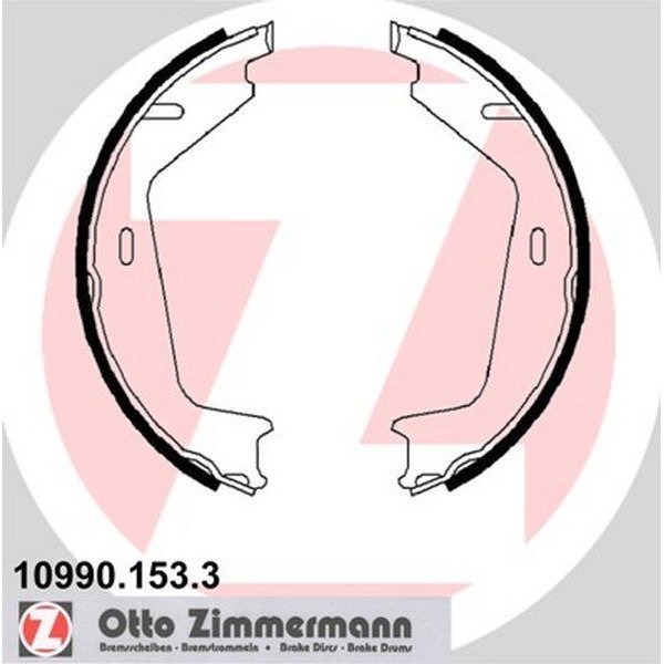 Zimmermann Brake Shoe Set, 10990.153.3 10990.153.3